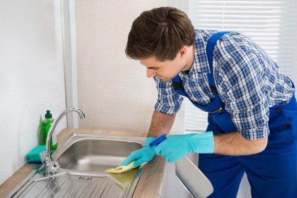 kitchen sink cleaning