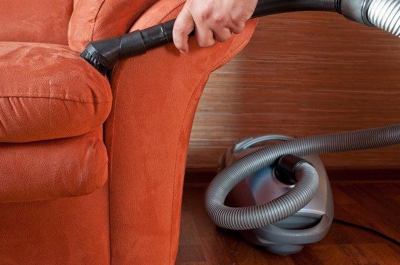 vacuum the sofa